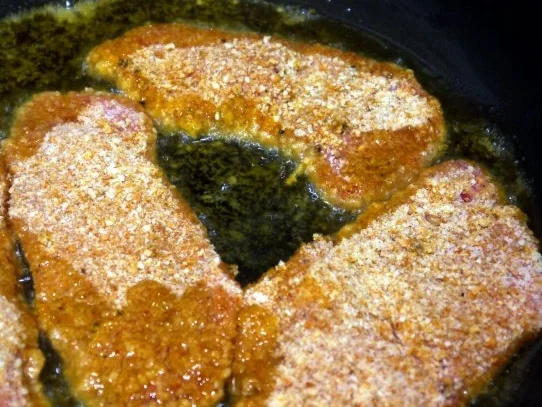 Ofenspargel mit Estragonsauce und Wiener Schnitzelchen - Rezept - Bild Nr. 11