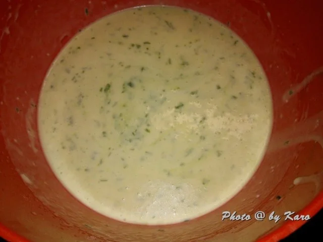 Spargel weiss in einer Bärlauch Creperolle mit Gorgonzolasahne - Rezept - Bild Nr. 2