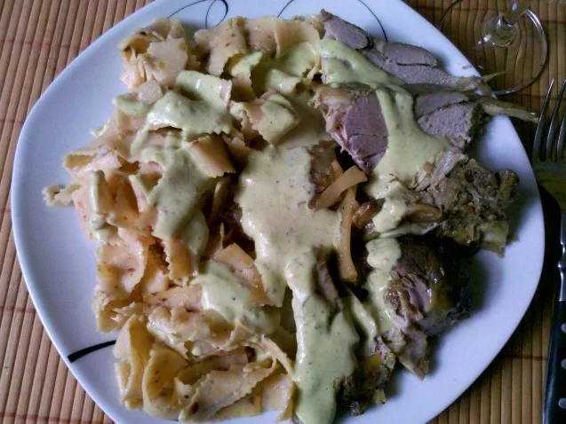 Geflügel: Putenoberkeule mit Kokos-Green-Curry-Soße und Chili-Tomatenbandnudeln - Rezept - Bild Nr. 17