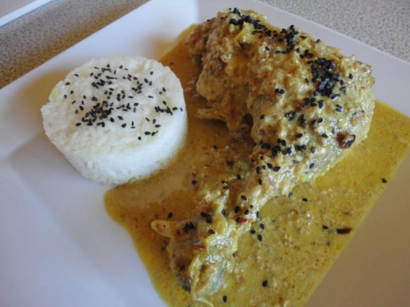 malaysisches Kokos Hühnchen - Rezept mit Bild - kochbar.de