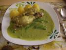 Hähnchenkeulen mit Erbsen-Soße - Rezept