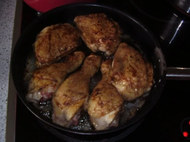 Rezept: Hähnchenkeulen mit Erbsen-Soße Bild Nr. 6 Hähnchenkeulen mit Erbsen-Soße - Rezept - Bild Nr. 6