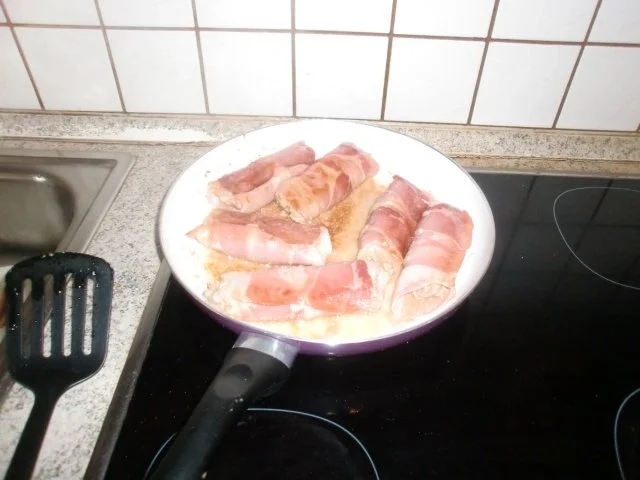 Schinken-Hackröllchen Auflauf - Rezept