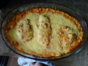 Überbackenes Hähnchenbrustfilet - Rezept