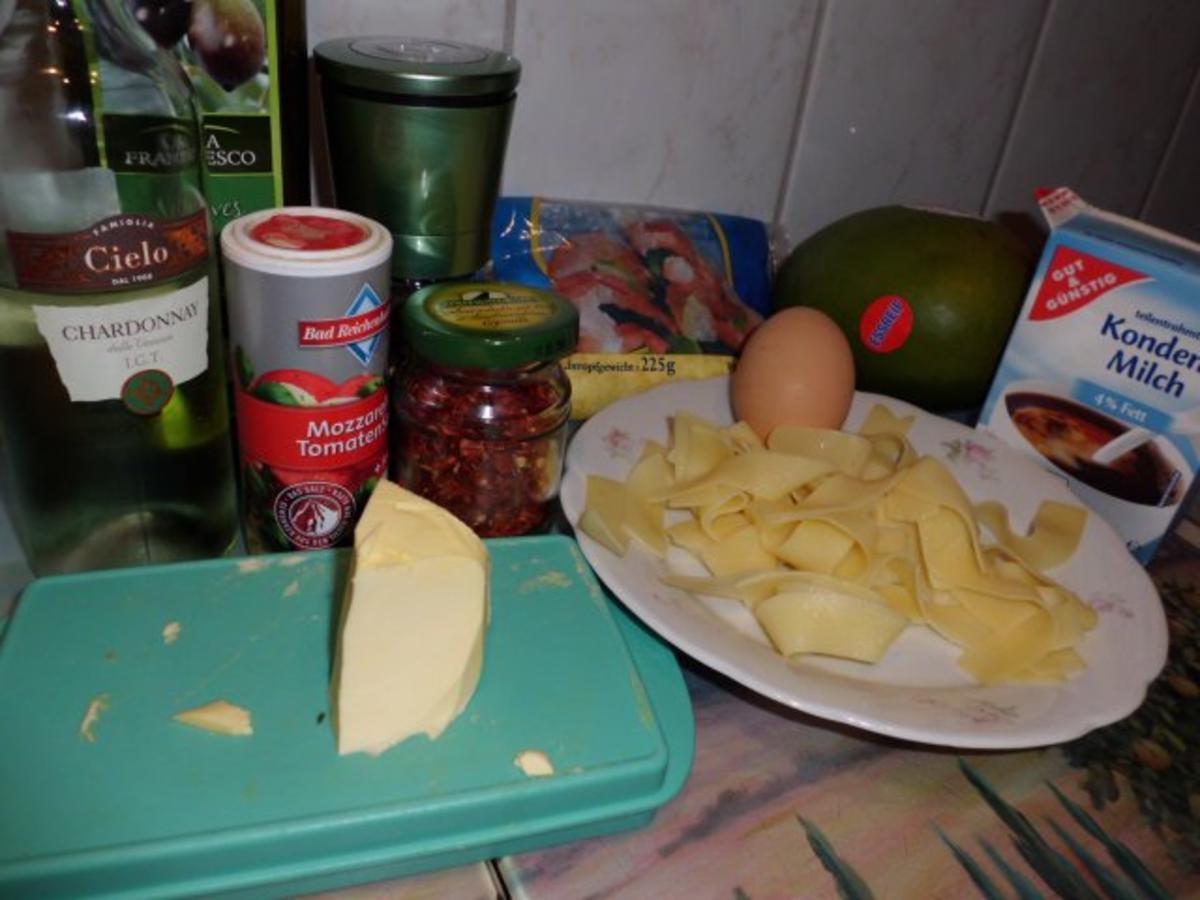 Pasta: Bandnudeln mit Mango-Garnelen-Pfanne - Rezept - Bild Nr. 2