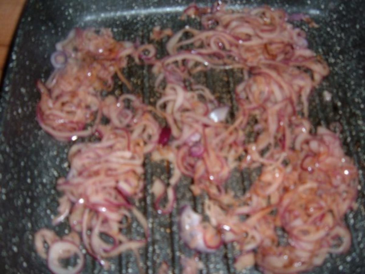 Fisch : Lachs auf Kartoffeln ,Zucchini, Zwiebeln - Rezept - Bild Nr. 7