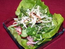 Salat mit Serrano-Schinken und Melone - Rezept