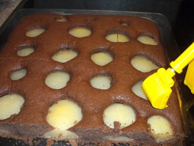 backen / Kuchen: versunkener Birnenkuchen - Rezept - Bild Nr. 2