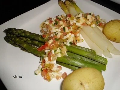 Rezept: Spargeln mit Vinaigrette Bild Nr. 3 Spargeln mit Vinaigrette - Rezept - Bild Nr. 3