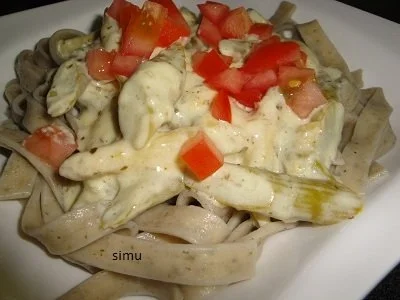 Spargelragout auf Bärlauch-Knoblauch-Nudeln - Rezept - Bild Nr. 7