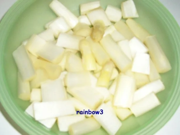 Rezept: Beilage: Spargelragout mit Sahnesauce Bild Nr. 2 Beilage: Spargelragout mit Sahnesauce - Rezept - Bild Nr. 2