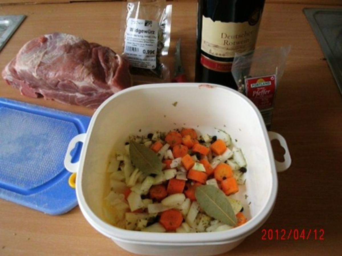 Schwein : Falscher Wildschweinbraten - einfach - 49 kcal/100g