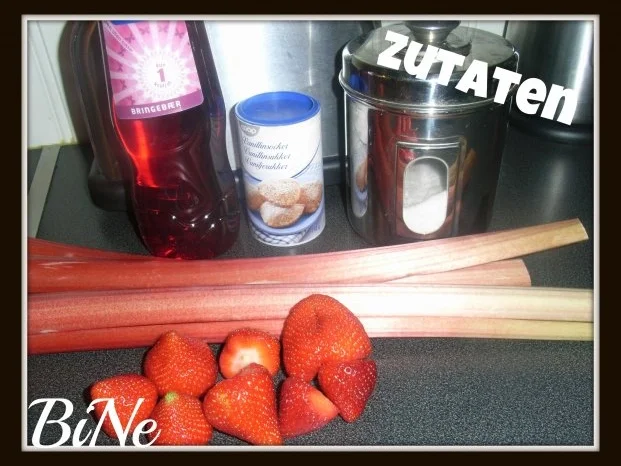 Rezept: BiNe` S RHABARBER - ERDBEER - KOMPOTT Bild Nr. 2 BiNe` S RHABARBER - ERDBEER - KOMPOTT - Rezept - Bild Nr. 2