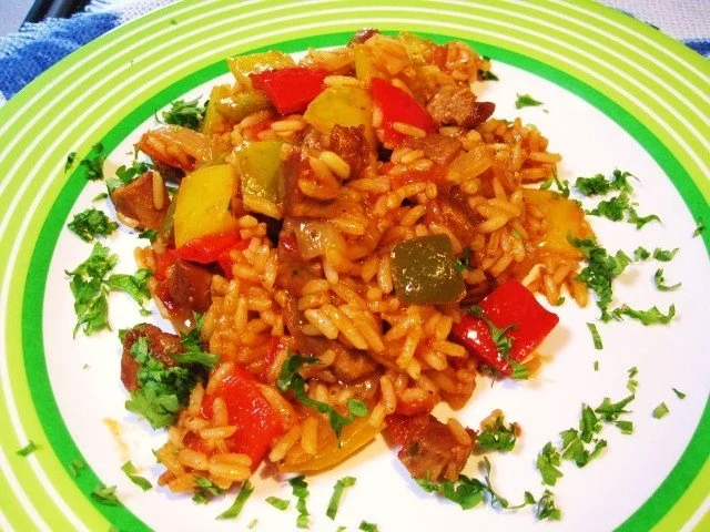 Gemüsiges Reisfleisch mit Resten vom Grillen - Rezept - Bild Nr. 8