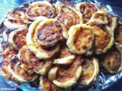Pizzaschnecken - Blätterteig / Hefeteig Schnecken - Rezept