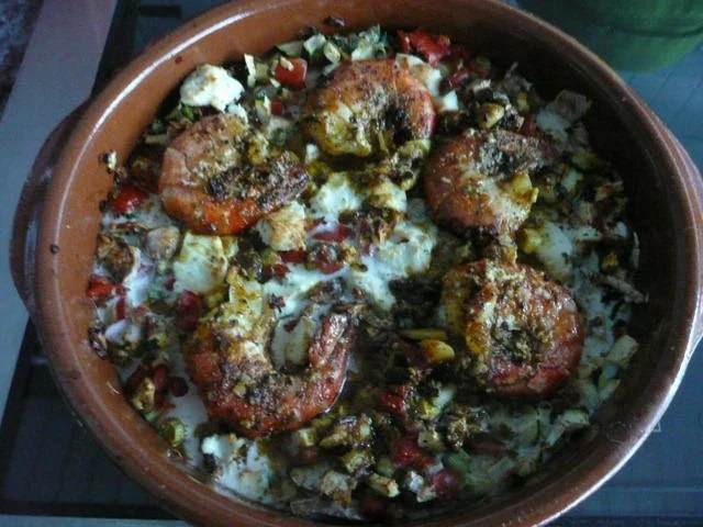 Rezept: TAPAS /LANGOSTINOS EN VERDURAS,muy picante TAPAS /LANGOSTINOS EN VERDURAS,muy picante - Rezept