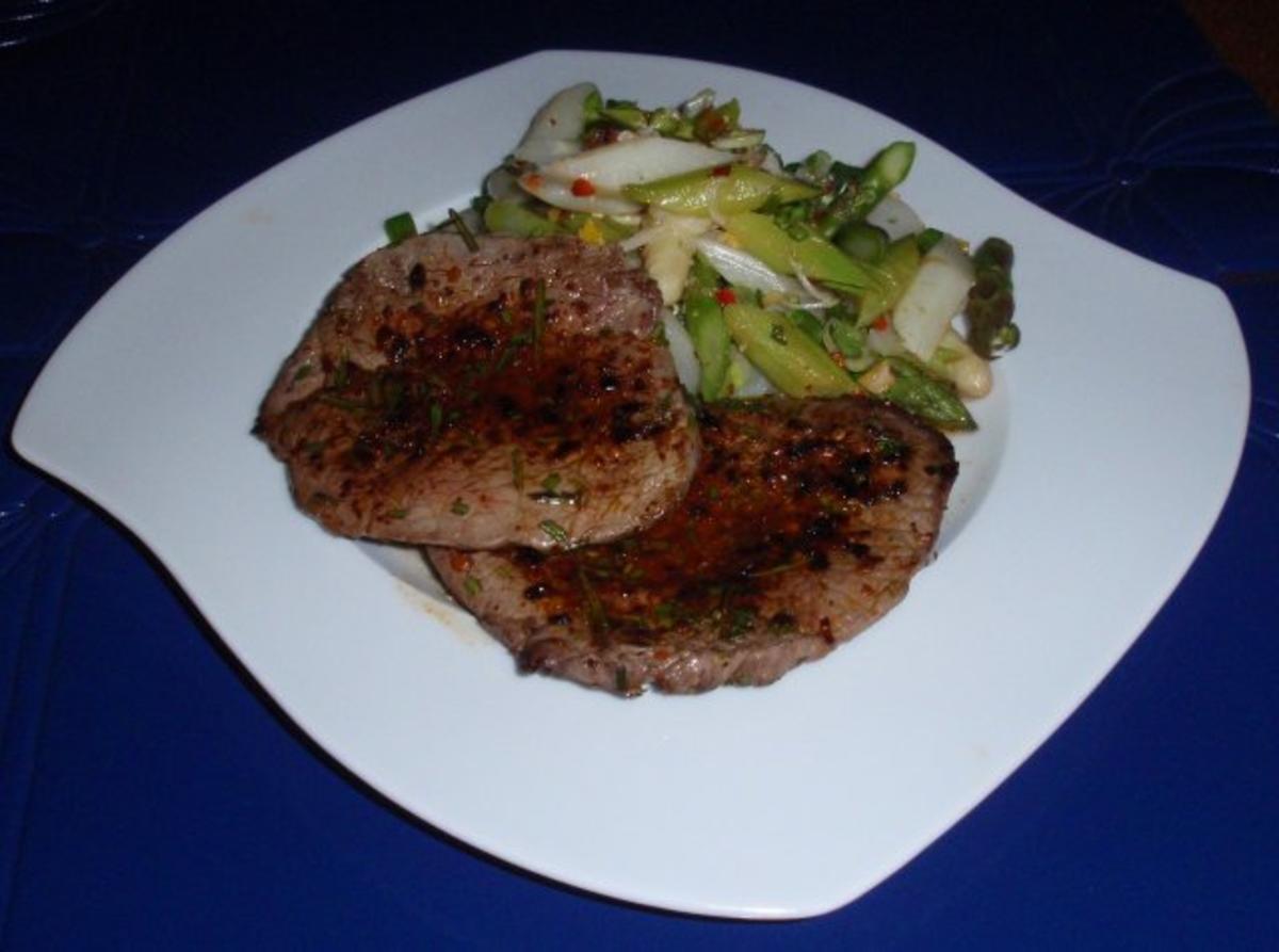 Gourmet-Steak mit warmen Spargelsalat - Rezept - Bild Nr. 12