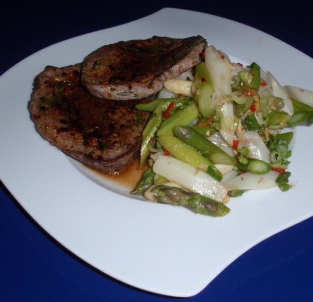Gourmet-Steak mit warmen Spargelsalat - Rezept - Bild Nr. 14