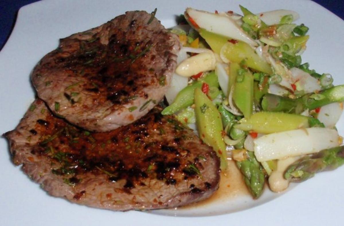 Gourmet-Steak mit warmen Spargelsalat - Rezept - Bild Nr. 15