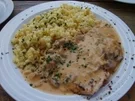 Champignonschnitzel mit Kräuterreis - Rezept