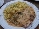 Champignonschnitzel mit Kräuterreis - Rezept
