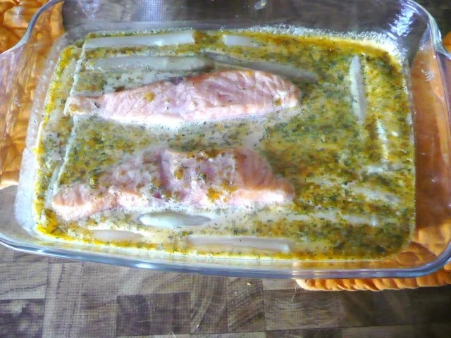 Lachs-Gratin mit Nudeln und Spargel - Rezept - Bild Nr. 3