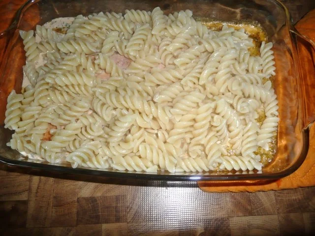 Lachs-Gratin mit Nudeln und Spargel - Rezept - Bild Nr. 4