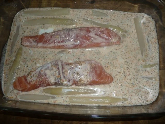 Lachs-Gratin mit Nudeln und Spargel - Rezept - Bild Nr. 2