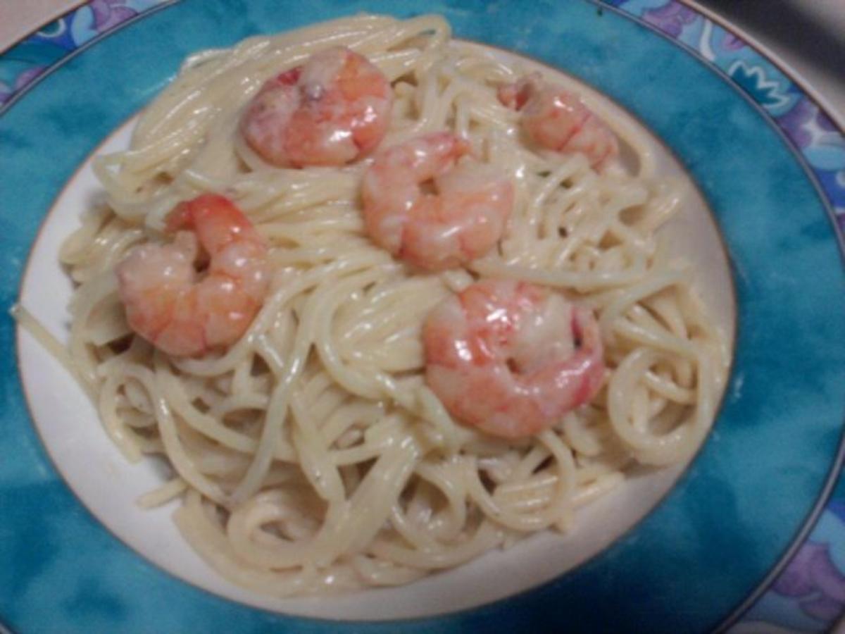 Bilder für Spaghetti Scampi mit viel Knoblauch ala Steffi - Rezept