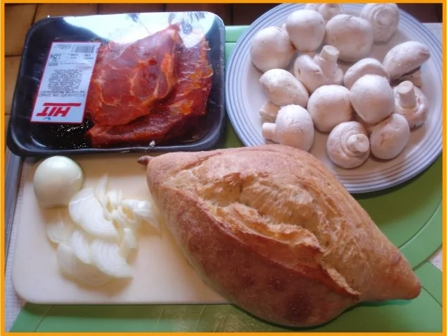 Grillkotelett mit Zwiebeln und Champignons - Rezept - Bild Nr. 2