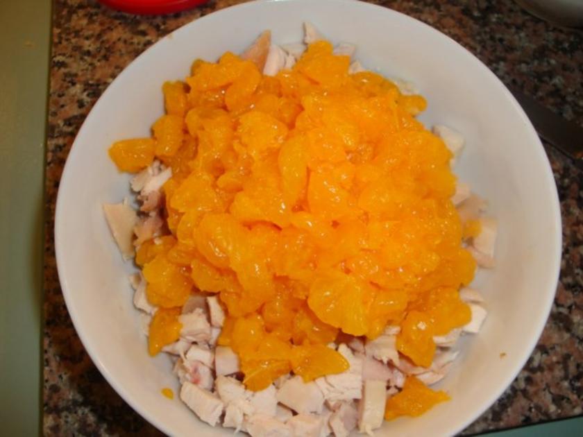 Geflügelsalat mit Mandarinen - einfach - von erdbeere1706