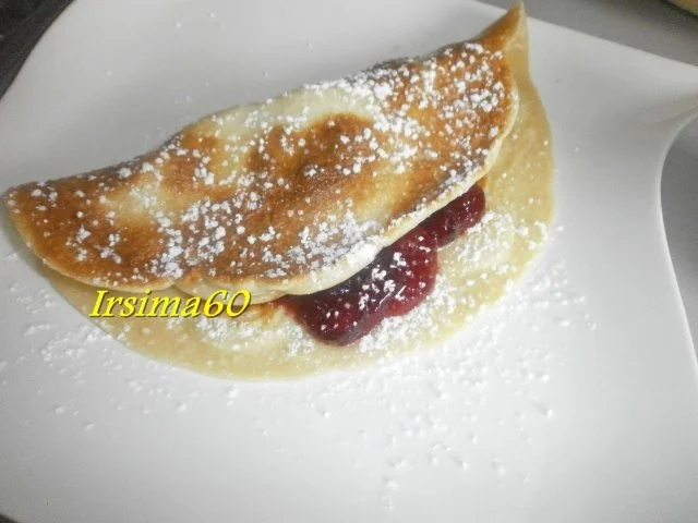 Eierpfannenkuchen mit Cranberrie - Kompott - Rezept - Bild Nr. 6