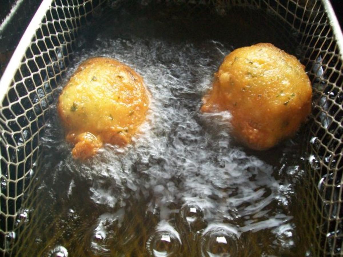 Mangalica-Rückensteak/ karamellisierter Spargel/ Kartoffelkrapfen - Rezept - Bild Nr. 5