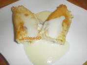 Gefüllte süße Pfannenkuchen überbacken - Rezept