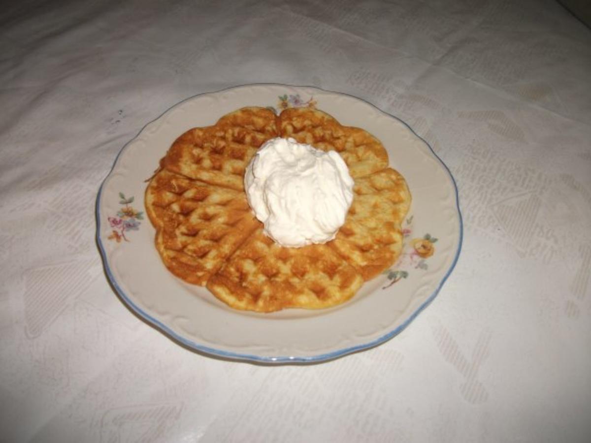 Luxus Waffel Mit Margarine Fotos