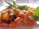Cremiger Nudelauflauf à la Peperonata - Rezept