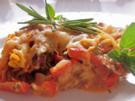 Cremiger Nudelauflauf à la Peperonata - Rezept