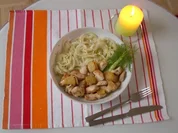 Ingwer-Hähnchen mit Fenchelsalat - Rezept