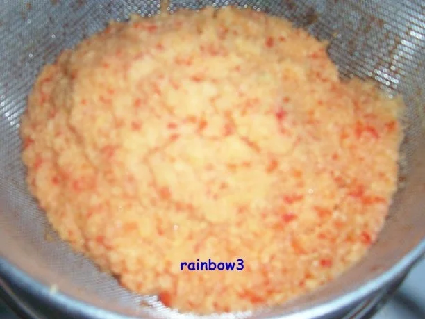 Kochen: Kartoffel-Gemüse-Bratlinge mit scharfem Ananas-Frischkäse-Dip - Rezept - Bild Nr. 4