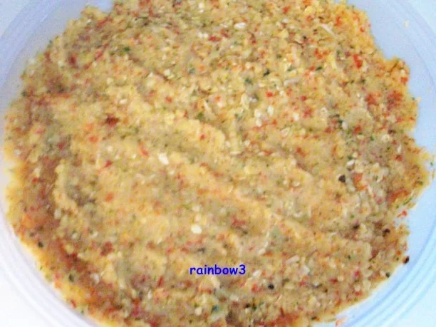 Kochen: Kartoffel-Gemüse-Bratlinge mit scharfem Ananas-Frischkäse-Dip - Rezept - Bild Nr. 6