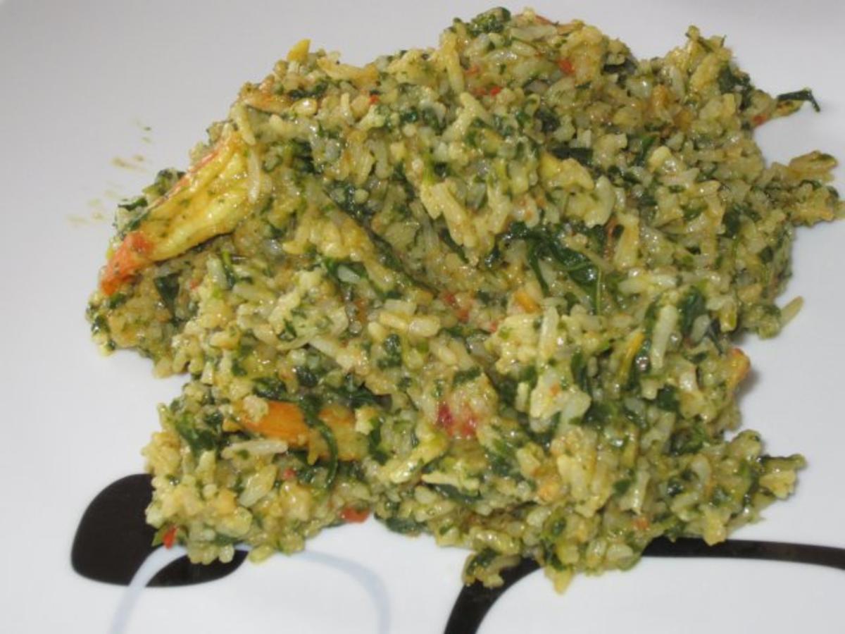 Indische Garnelen-Spinat-Pfanne mit Basmati-Reis - Rezept - Bild Nr. 17