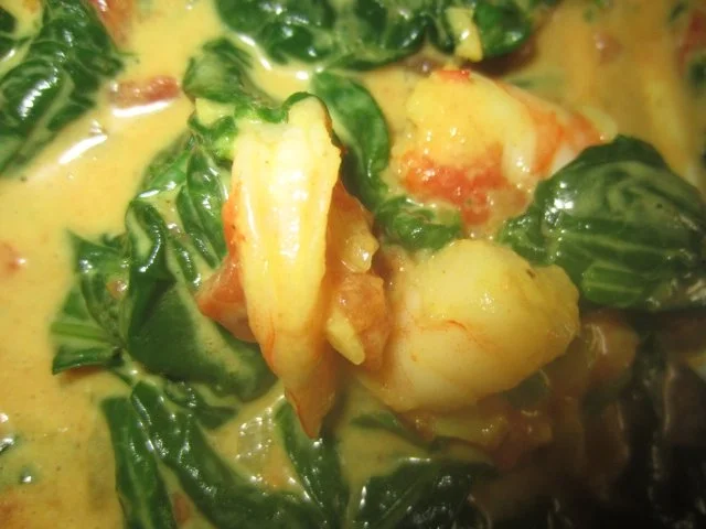 Indische Garnelen-Spinat-Pfanne mit Basmati-Reis - Rezept - Bild Nr. 12