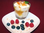 Bayrische Creme mit Maracuja-Reduktion - Rezept