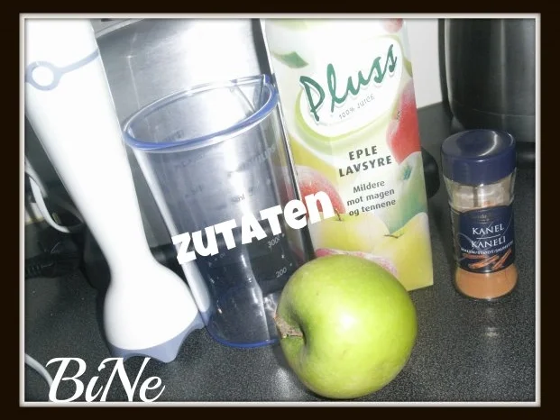 Rezept: BiNe` S APFEL - ZIMT - SMOOTHIE Bild Nr. 2 BiNe` S APFEL - ZIMT - SMOOTHIE - Rezept - Bild Nr. 2