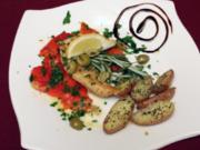 Sizilianisches Hähnchen auf Paprika - Rezept