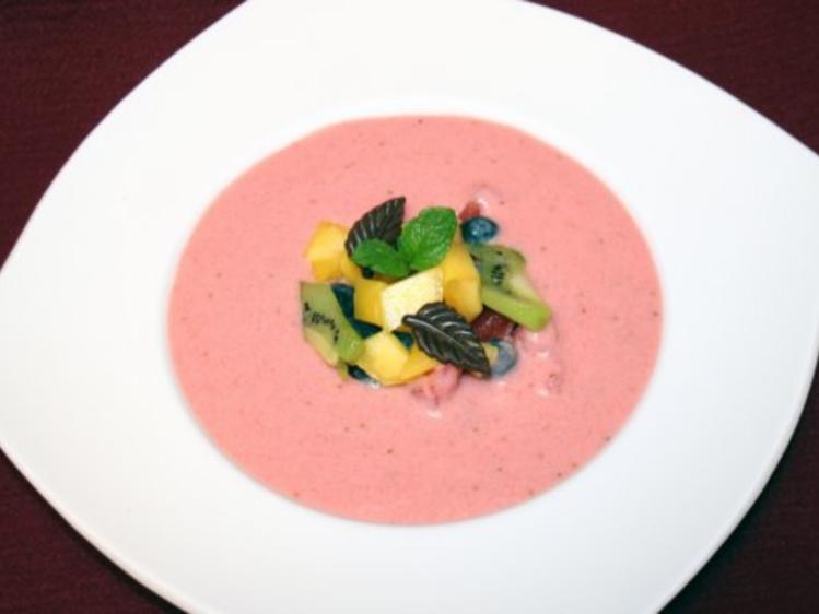 Melonen-Erdbeer-Gazpacho - Rezept mit Bild - kochbar.de