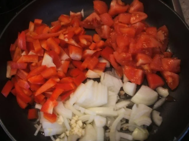 Rezept: Pasta: Capelli d´ Angelo con Verdure di Pomodoro e Peperoni Bild Nr. 4 Pasta: Capelli d´ Angelo con Verdure di Pomodoro e Peperoni - Rezept - Bild Nr. 4