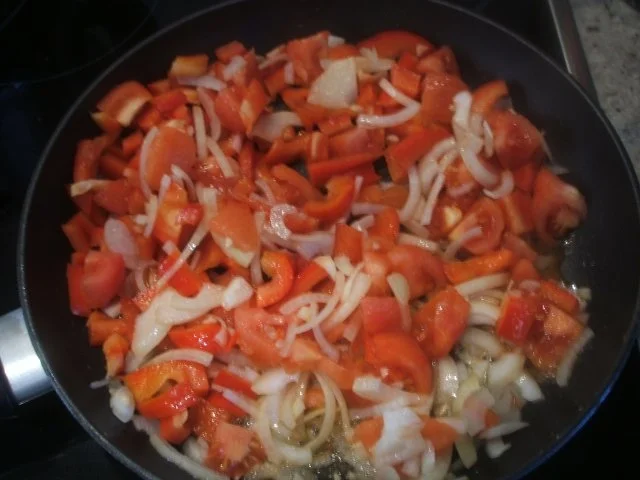 Rezept: Pasta: Capelli d´ Angelo con Verdure di Pomodoro e Peperoni Bild Nr. 5 Pasta: Capelli d´ Angelo con Verdure di Pomodoro e Peperoni - Rezept - Bild Nr. 5