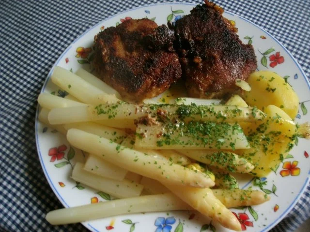 Filettaschen und Spargel - Rezept