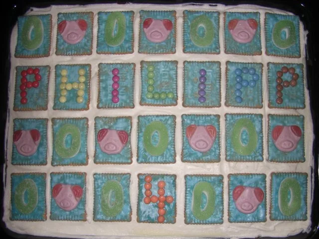 Butterkekskuchen zum Kindergeburtstag, ideal für Kindergarten, Party, Hochzeit, Taufe etc. - Rezept